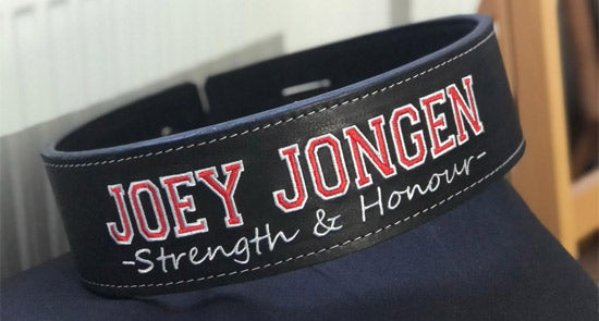 Custom designed Weight lifting belts by Tigerbelts - Your way to victory!