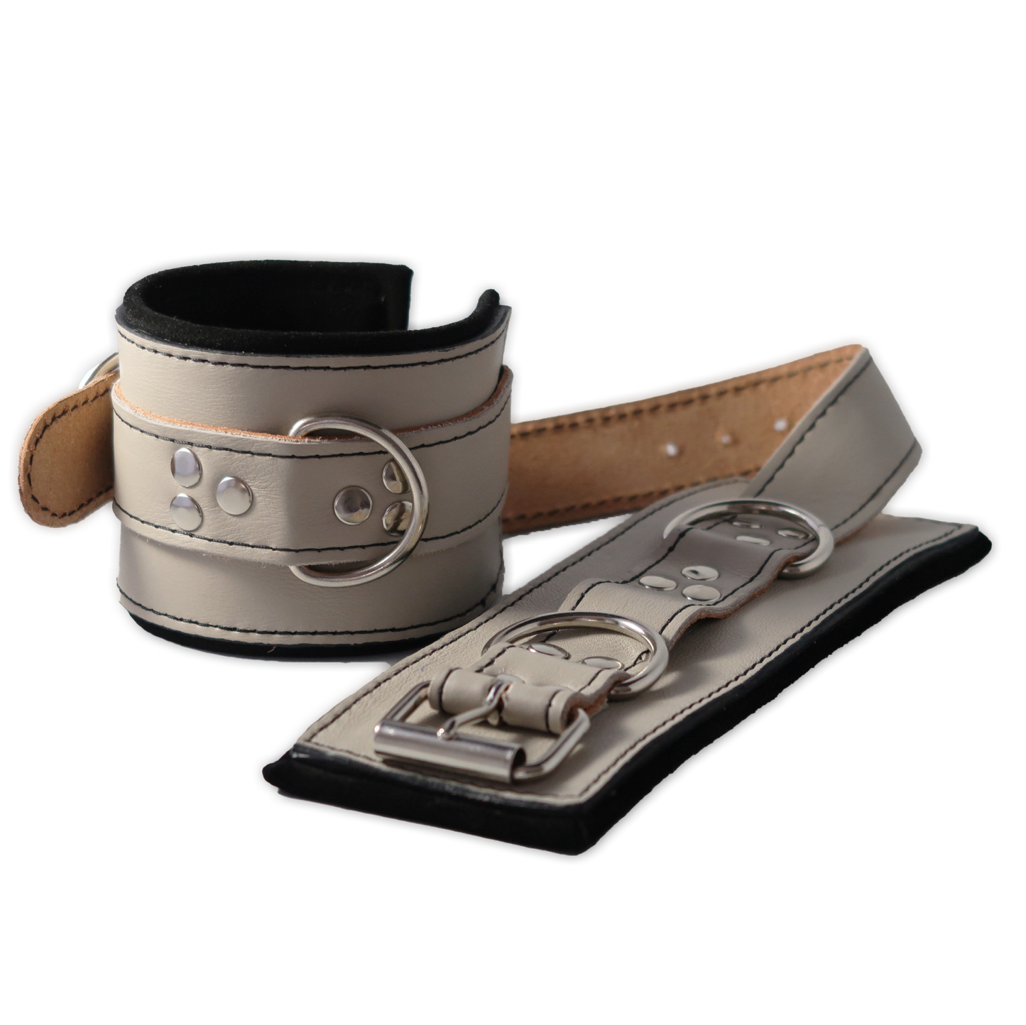 Exclusieve Leren Ankle Cuffs met Suède Voering – Voor Gerichte Glute Training & Cable Workouts