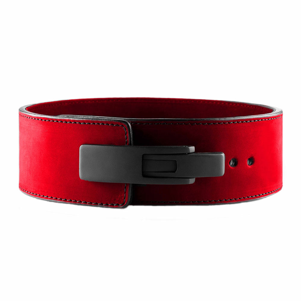 Tigerbelts Custom Powerlifting belt met Clip R22 Rood-Zwart