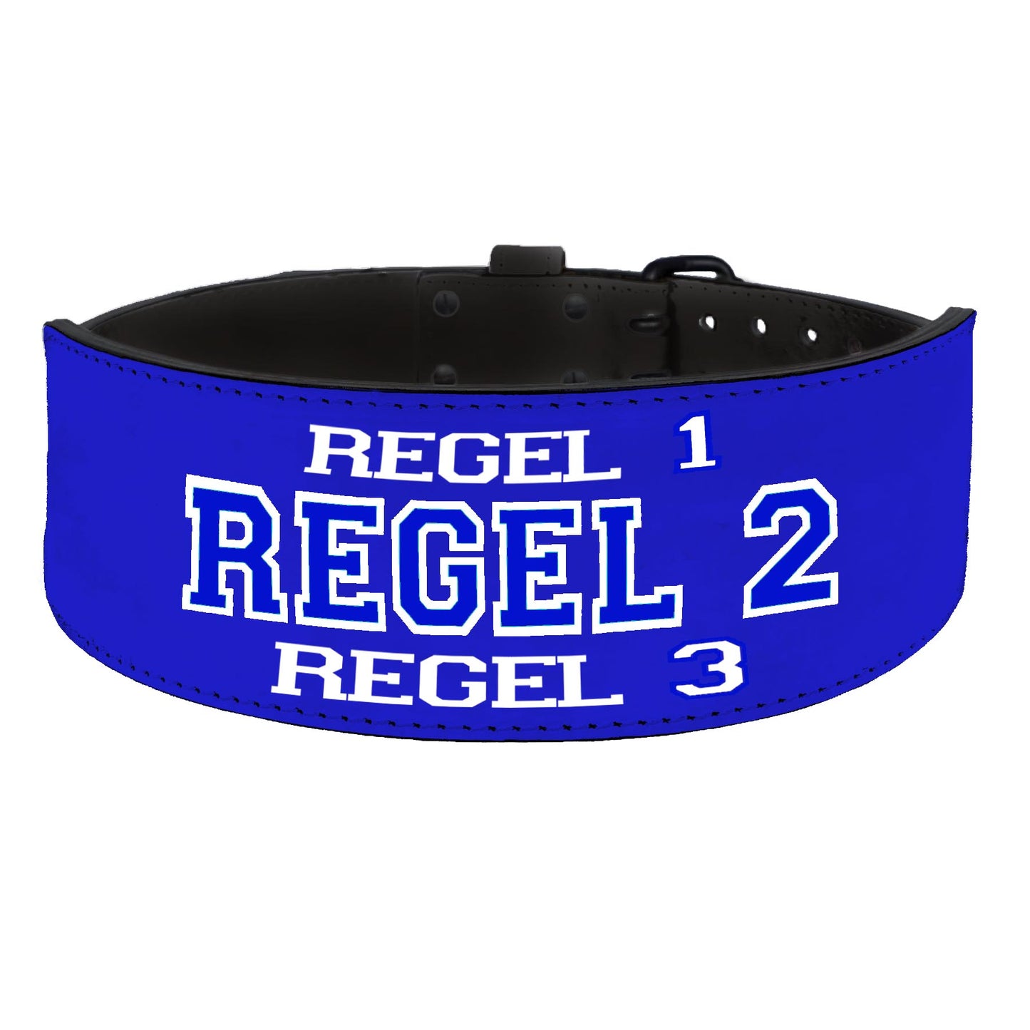 Tigerbelts Custom Weightlifting belt B11 Blauw-Zwart