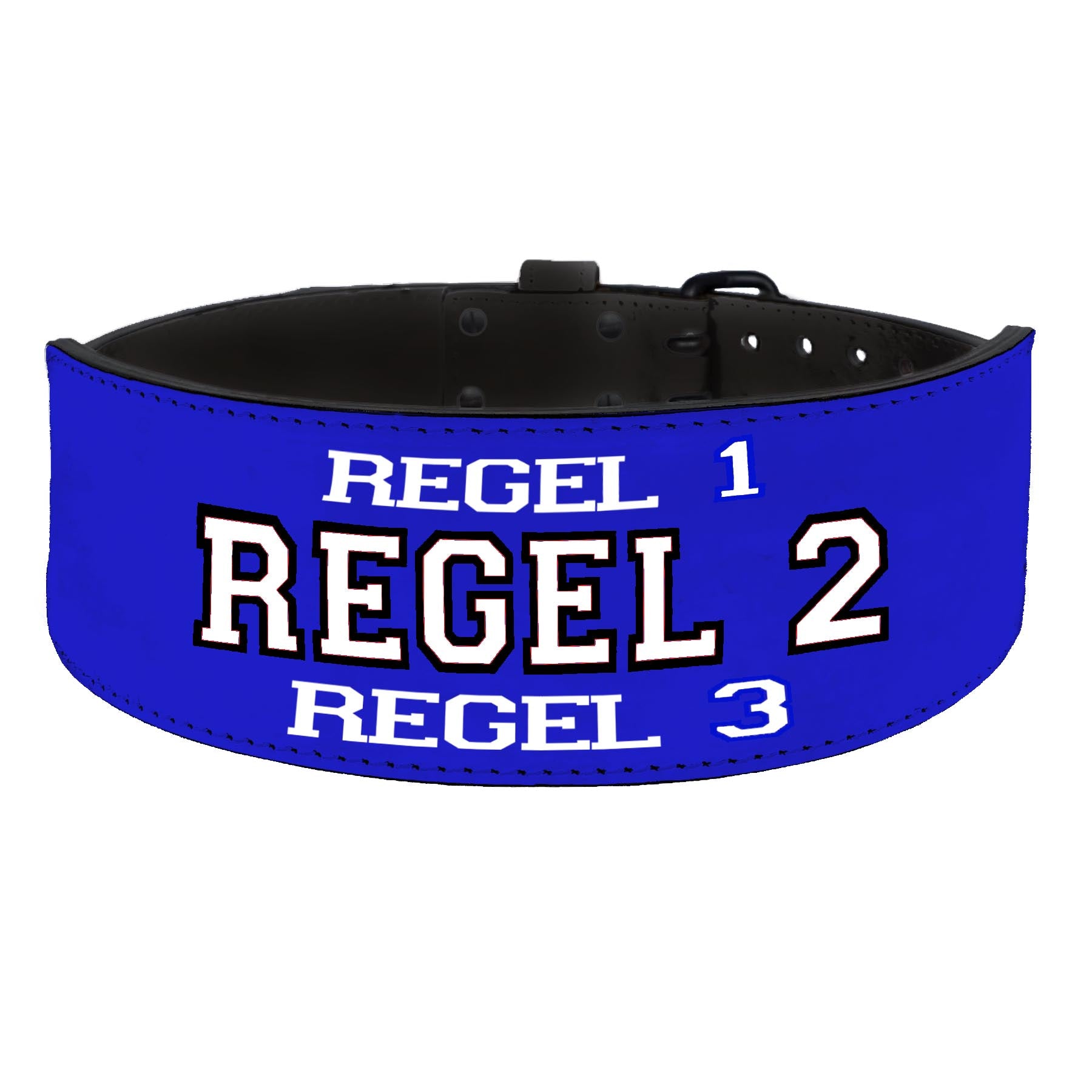 Tigerbelts Custom Weightlifting belt B11 Blauw-Zwart