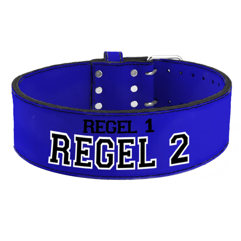 Tigerbelts Custom Powerlifting belt B11 Blauw