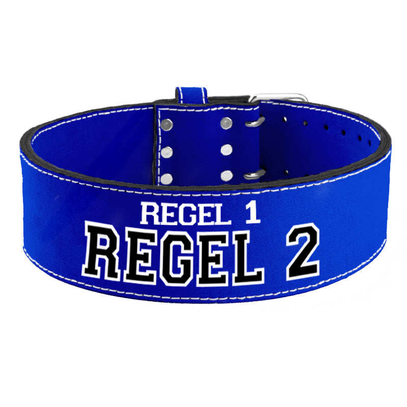 Tigerbelts Custom Powerlifting belt B11 Blauw