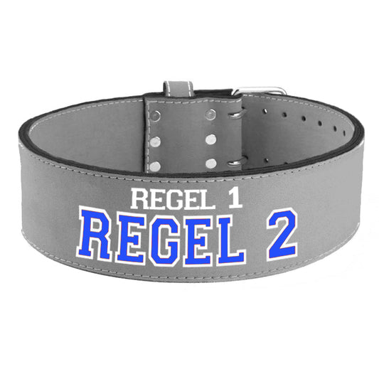 Tigerbelts Custom Powerlifting belt GR12 Grijs