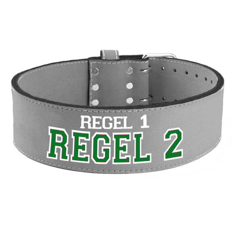 Tigerbelts Custom Powerlifting belt GR12 Grijs
