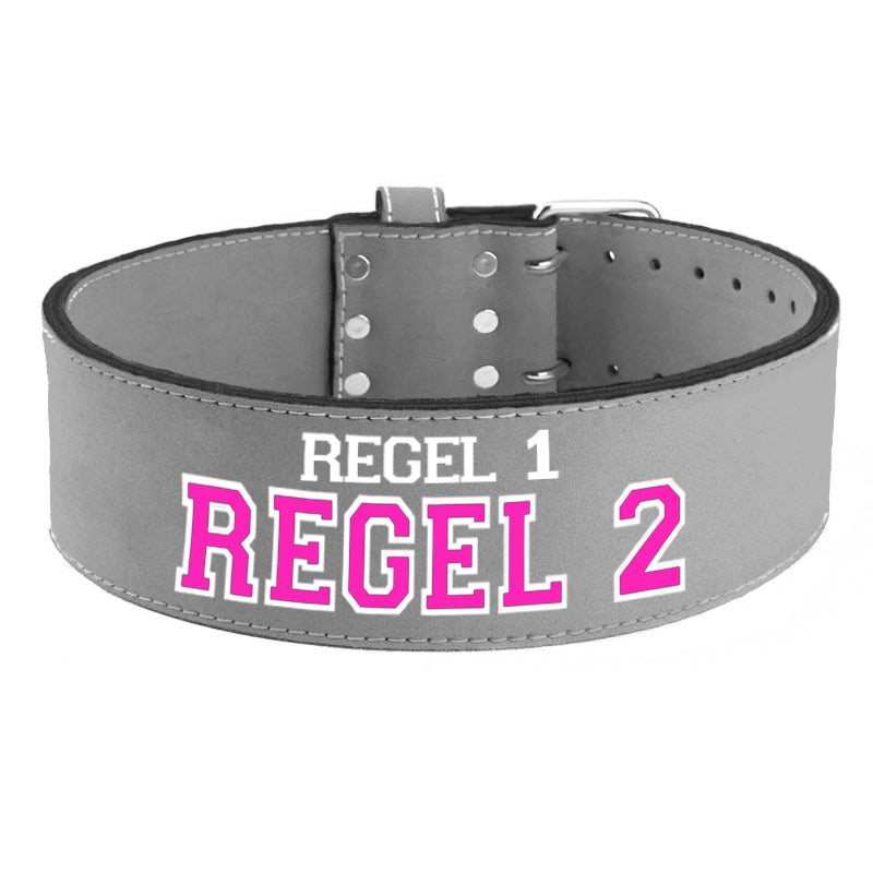 Tigerbelts Custom Powerlifting belt GR12 Grijs