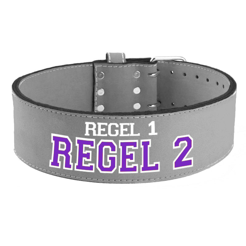 Tigerbelts Custom Powerlifting belt GR12 Grijs