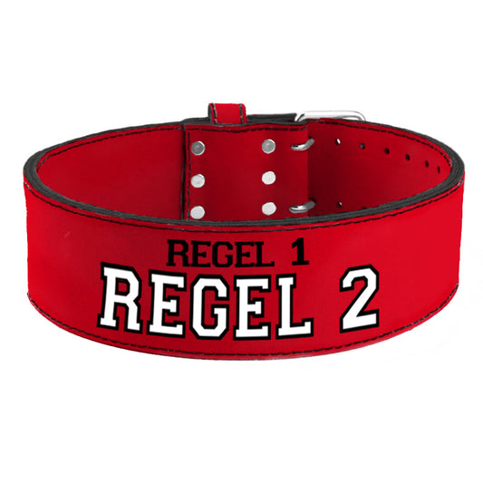 Tigerbelts Custom Powerlifting belt R12 Rood