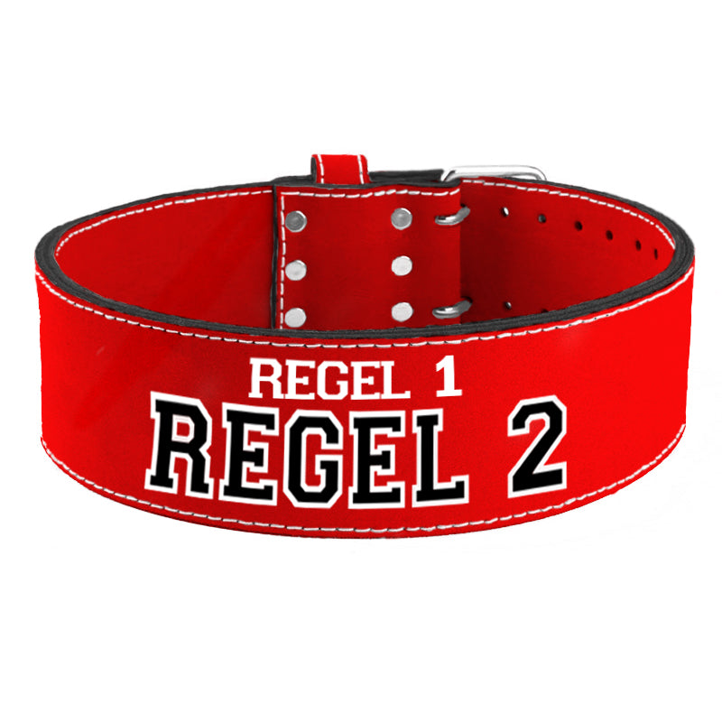 Tigerbelts Custom Powerlifting belt R12 Rood